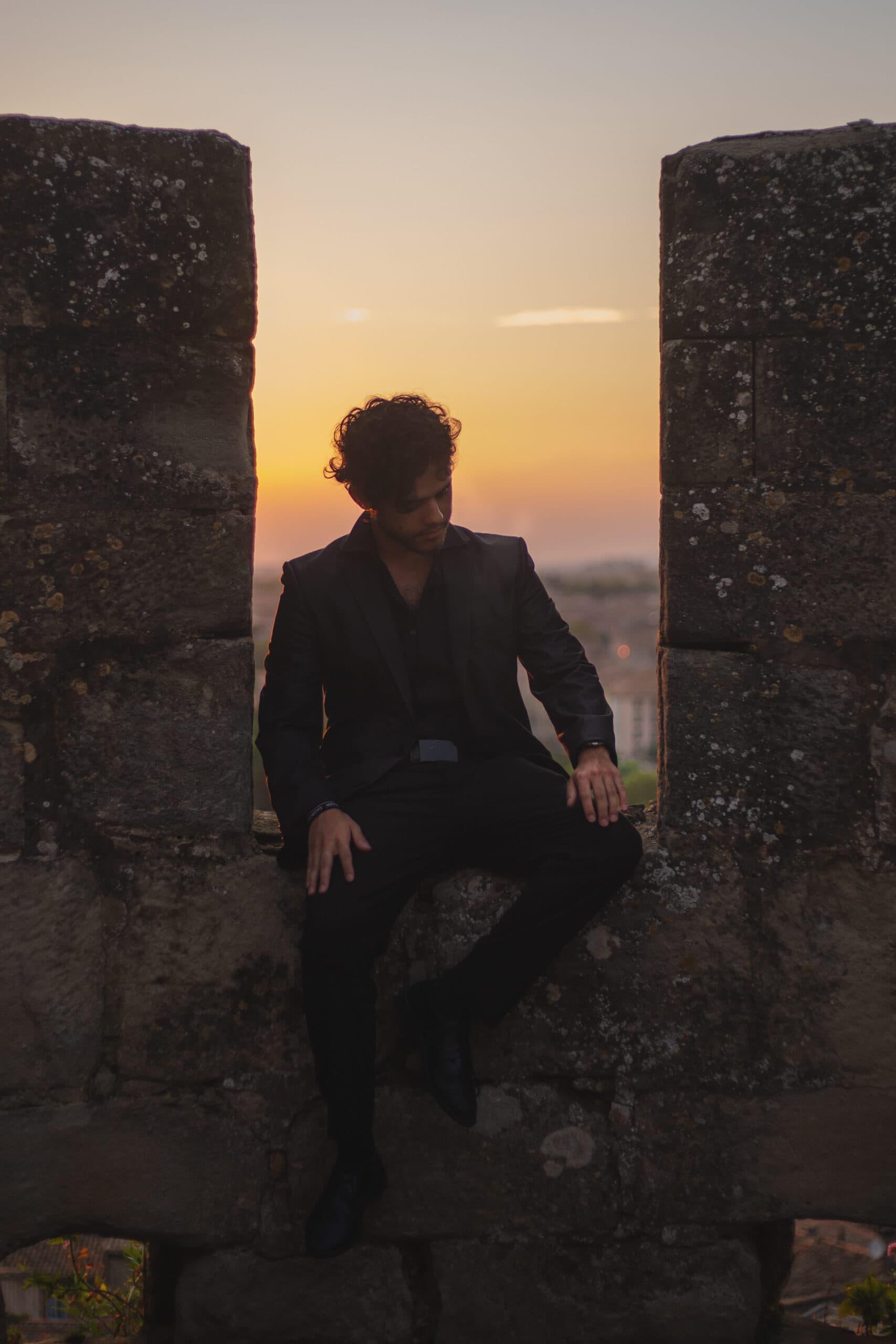 Carlo au coucher de soleil